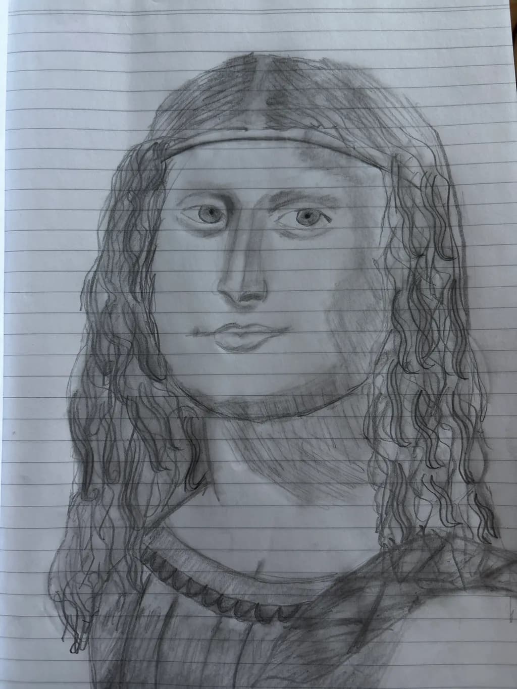 Portrait with Curly Hair