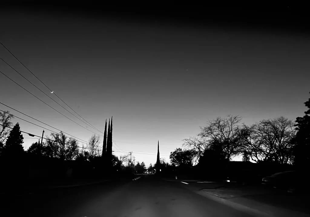 Twilight Street Silhouettes
