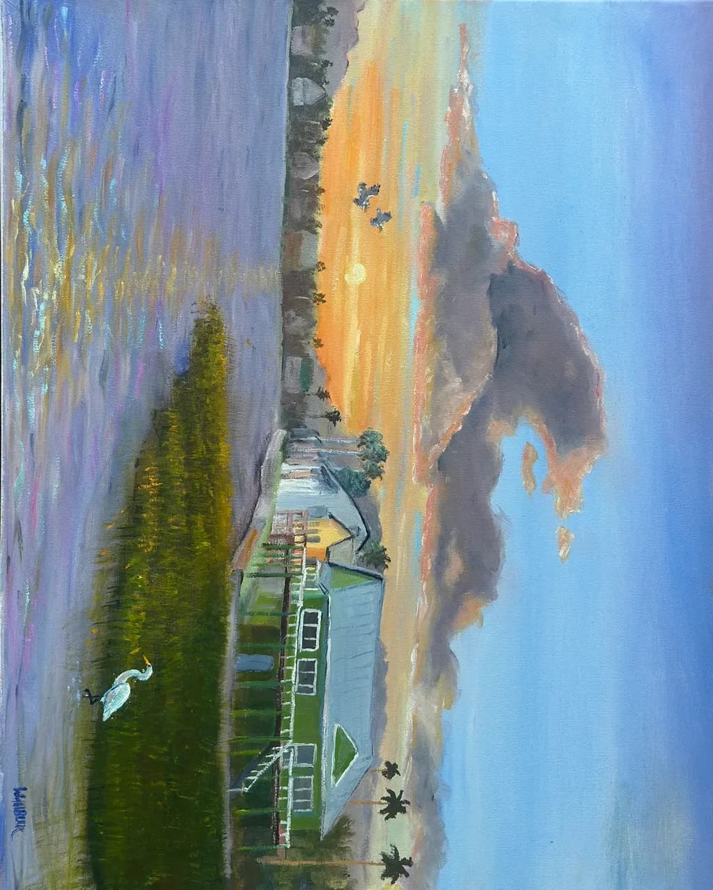 Marsh House Sunset