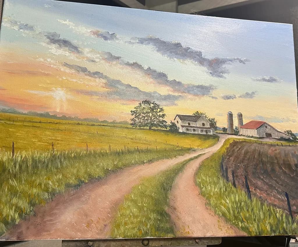 Farmhouse Sunrise Path
