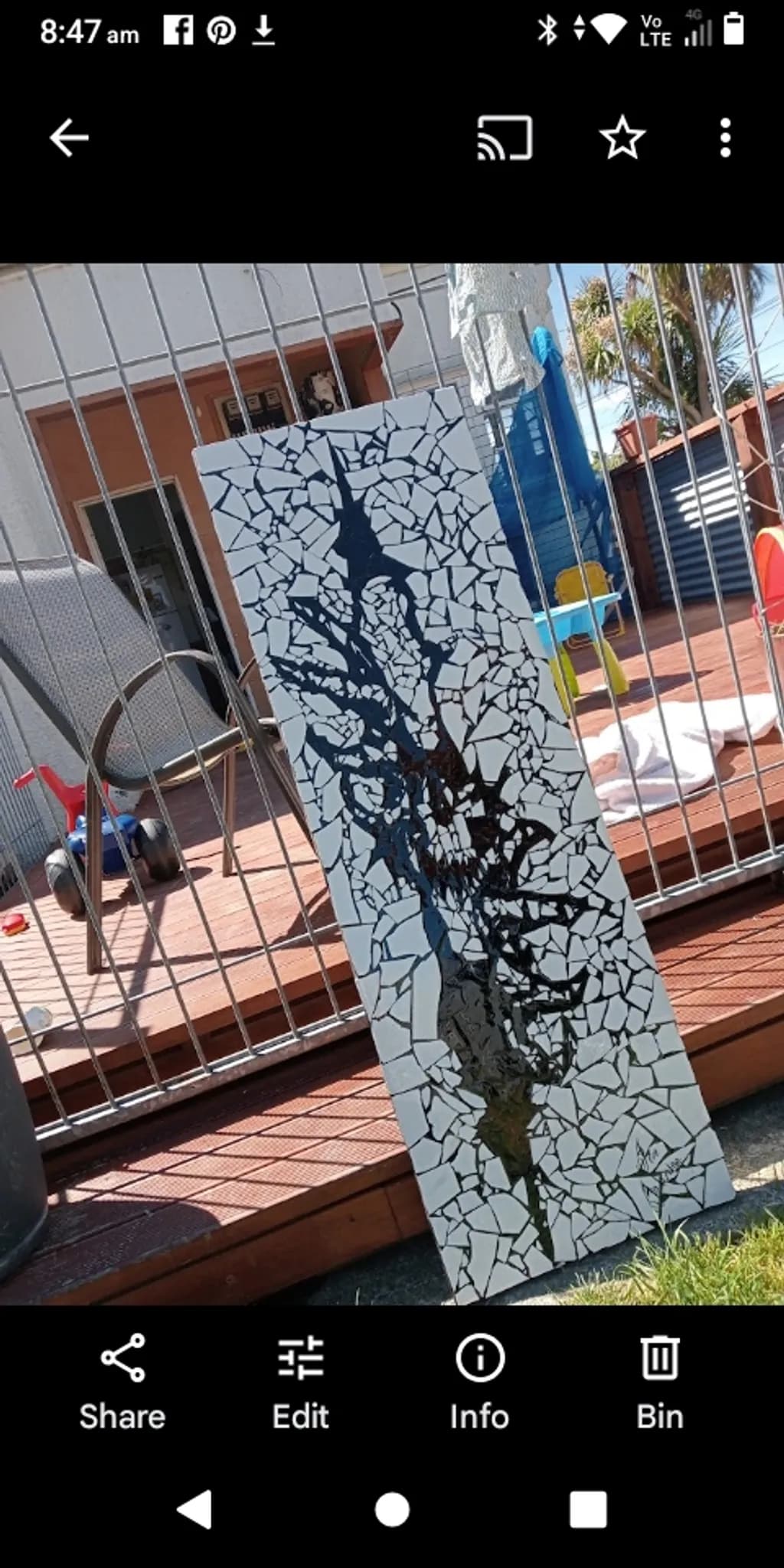 Abstract Mosaic Panel