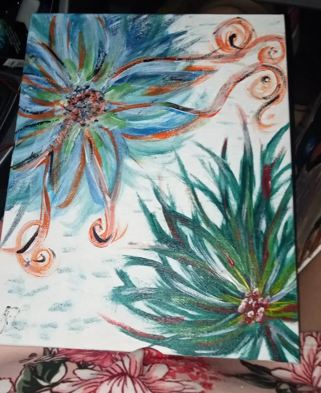 Colorful Flower Swirls