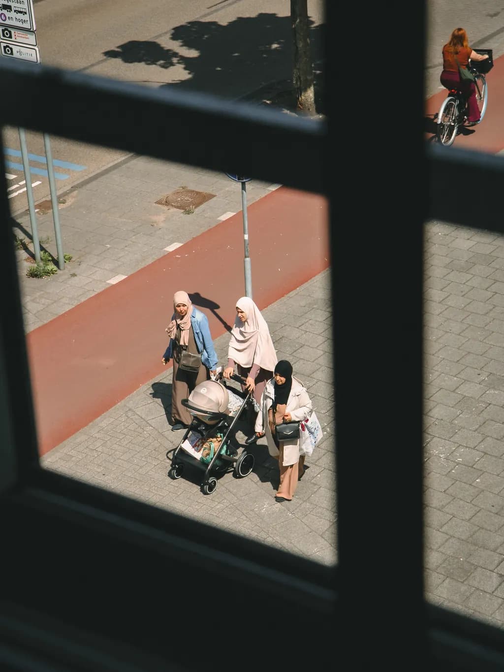 Urban Sidewalk Scene
