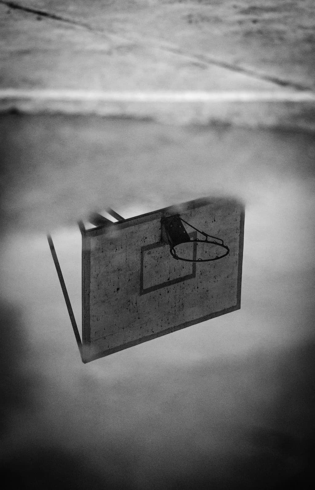 Basketball Hoop Reflection