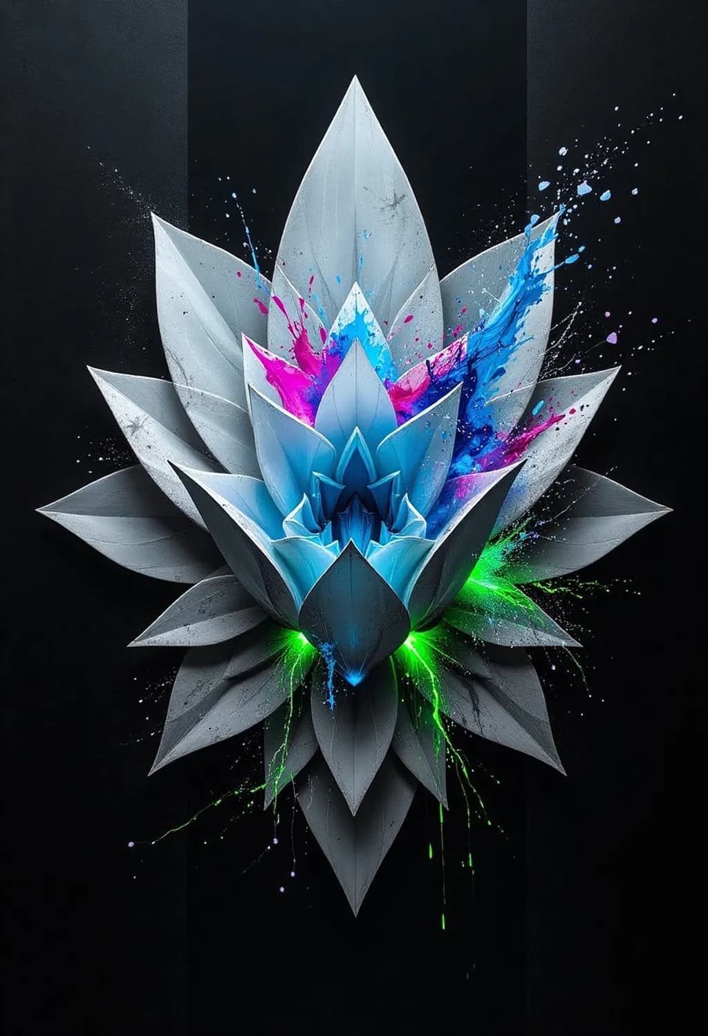Colorful Flower Burst