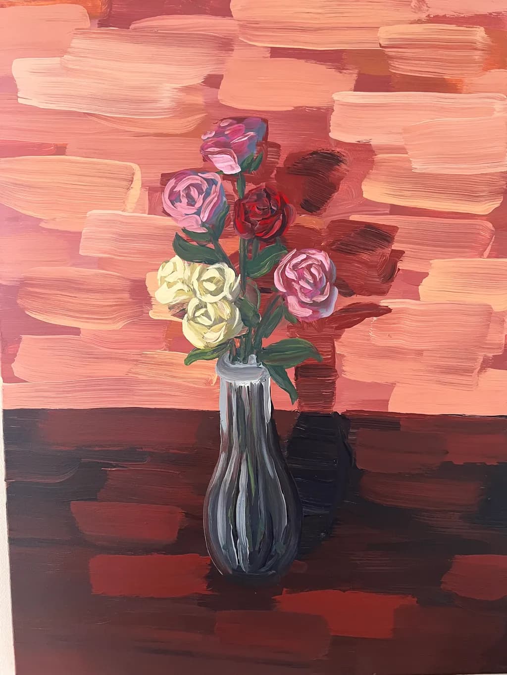 Rose Bouquet on Table