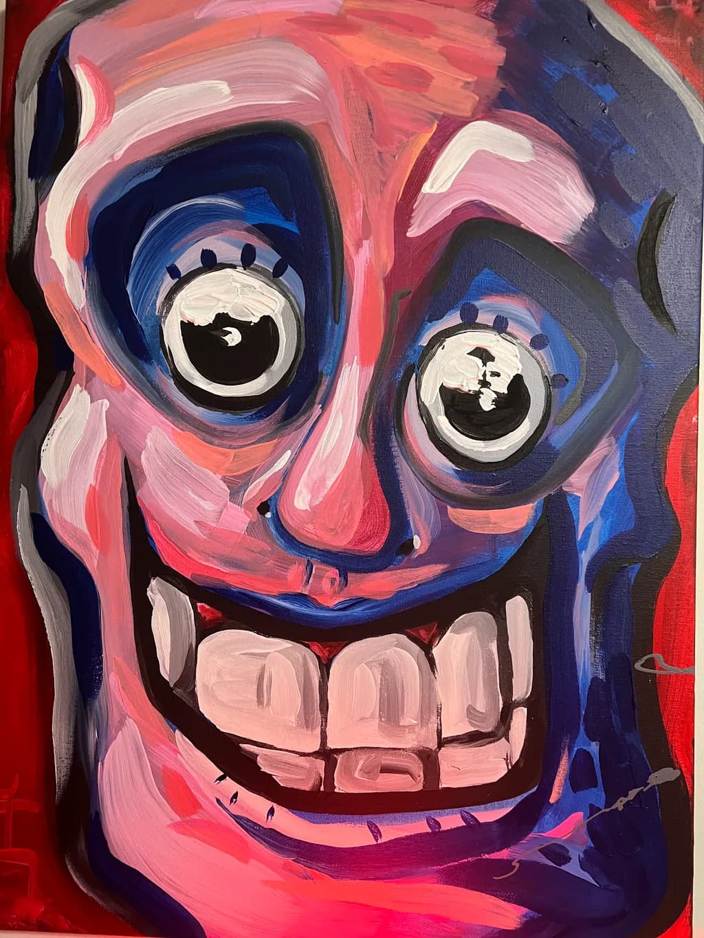 Wide-Eyed Grin Portrait