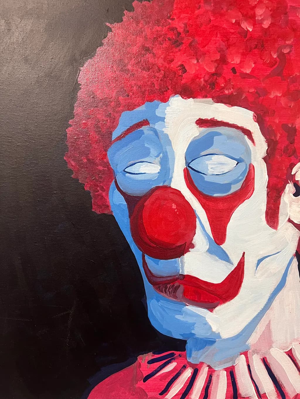 Red-Nosed Clown Portrait