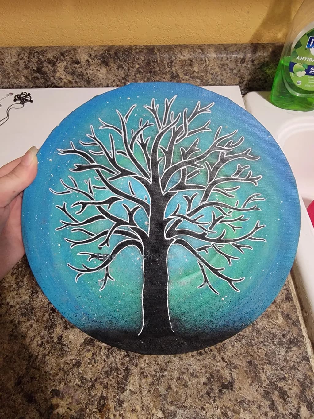 Silhouette Tree Circle