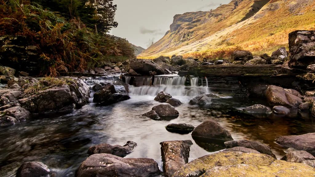Mountain Stream Cascade