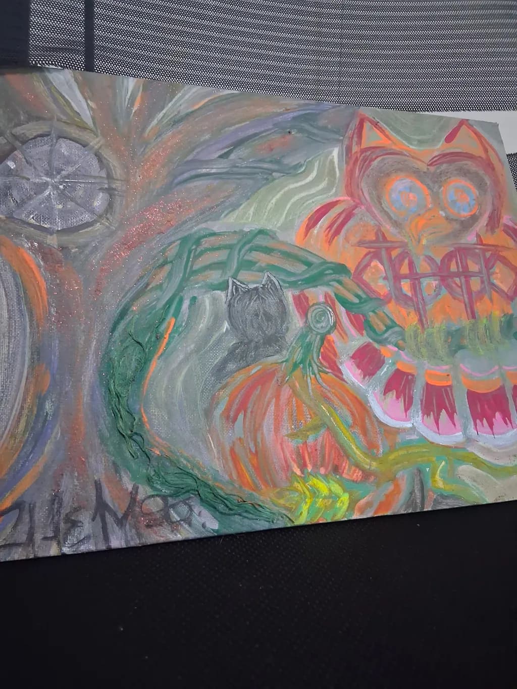 Owl and Pumpkin Tree