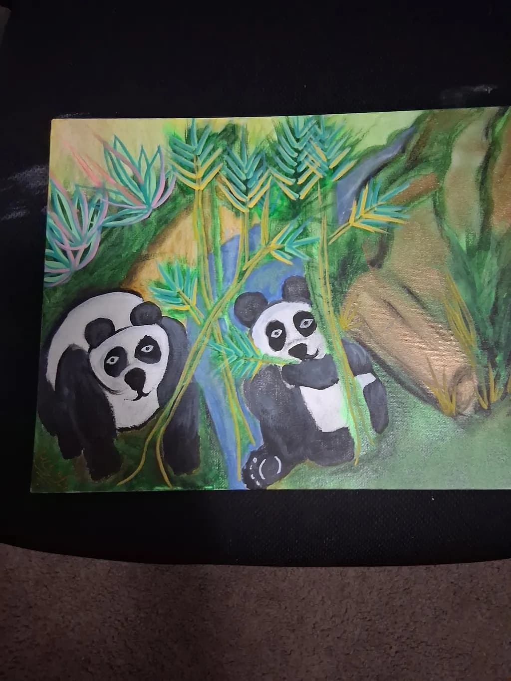 Pandas in Bamboo Forest