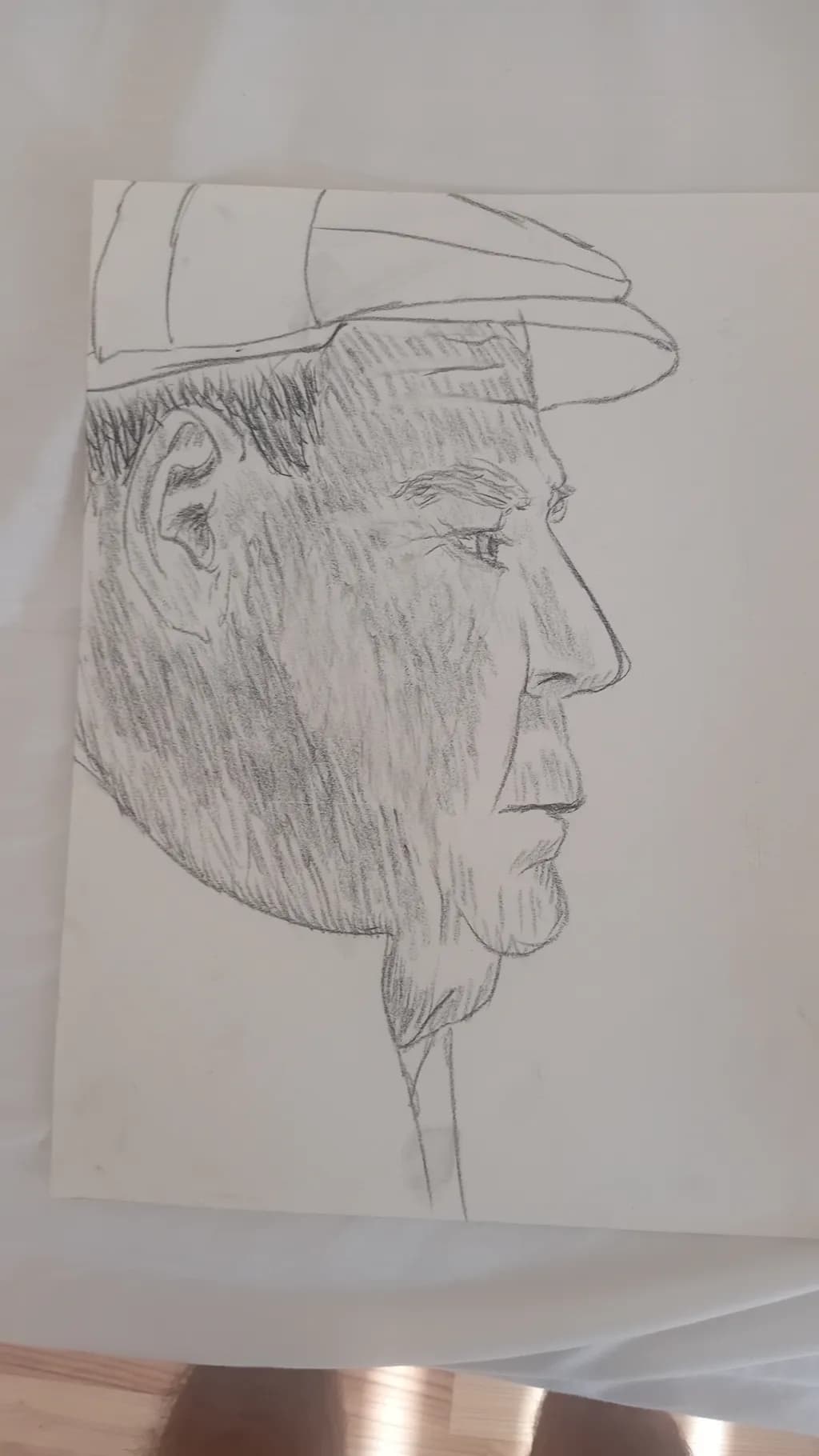 Profile of Man in Cap
