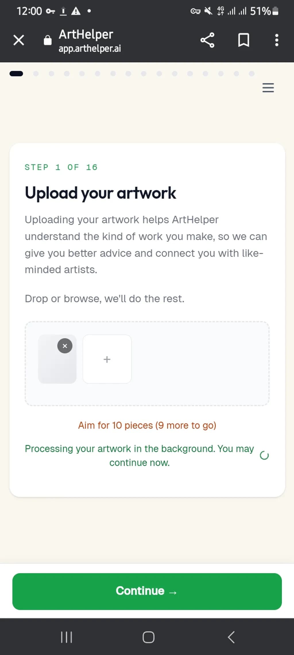 Chrome Screenshot Interface