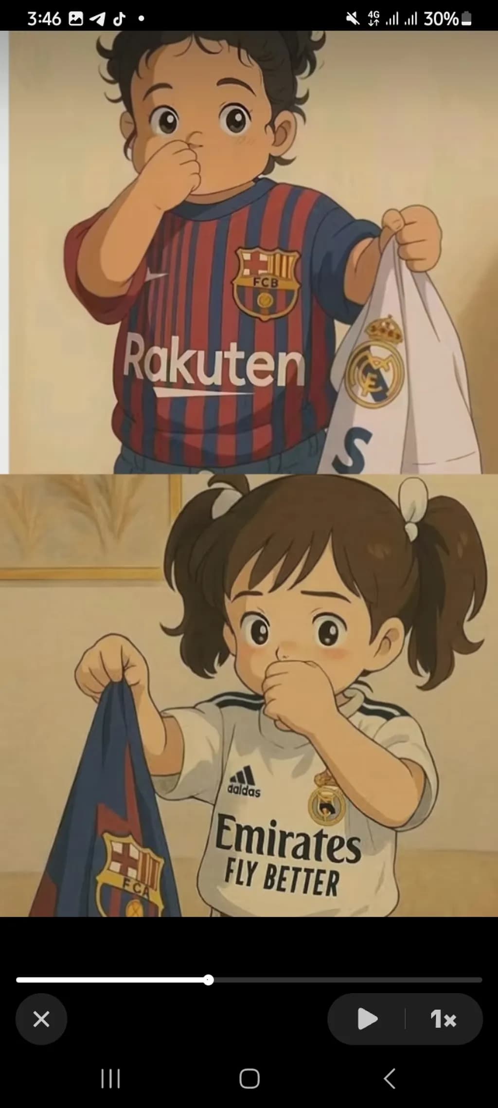 TikTok Screenshot Football Kids
