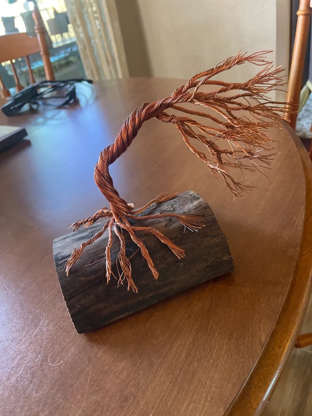 Copper Wire Tree Sculpture