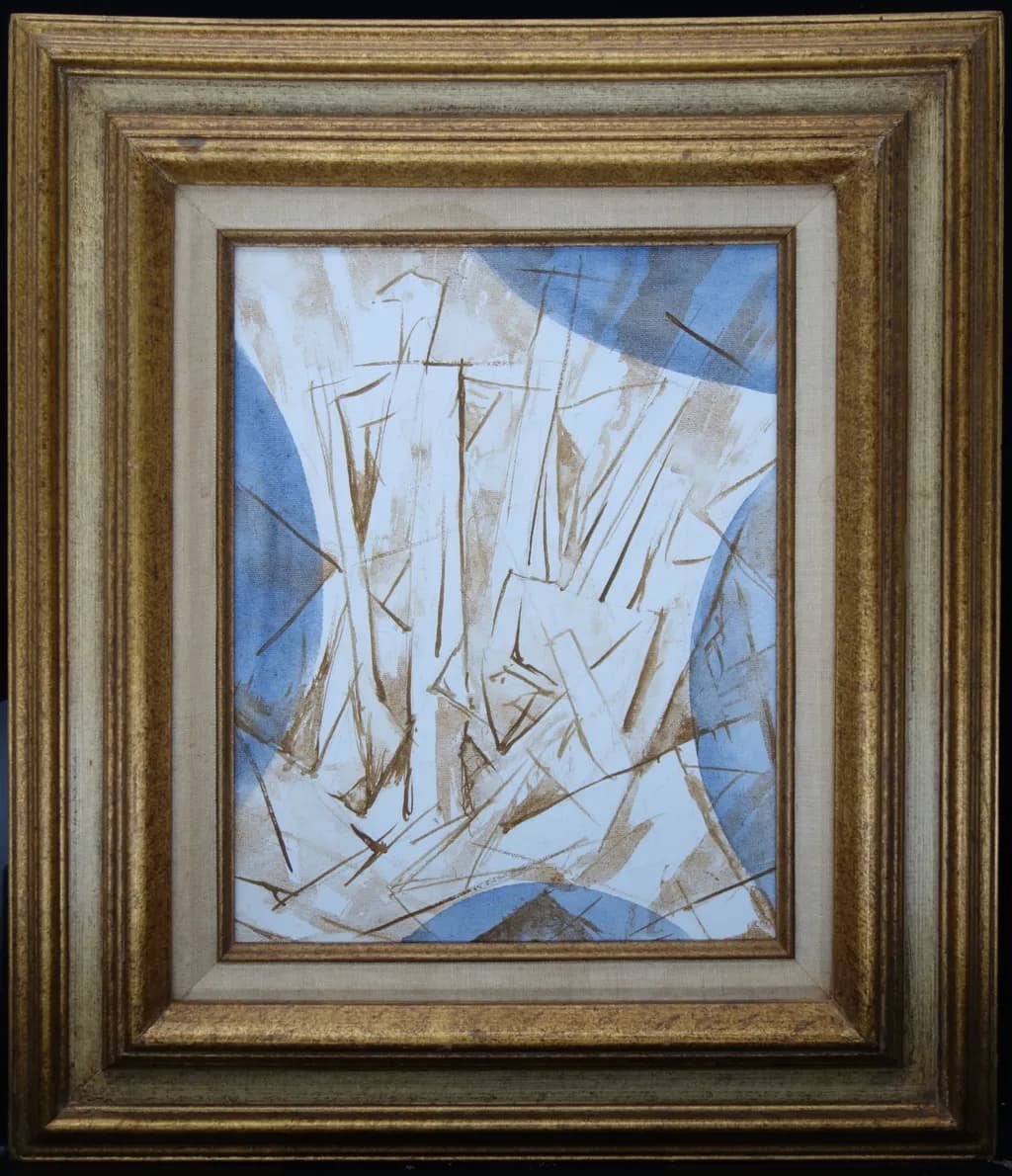 Abstract Blue Composition