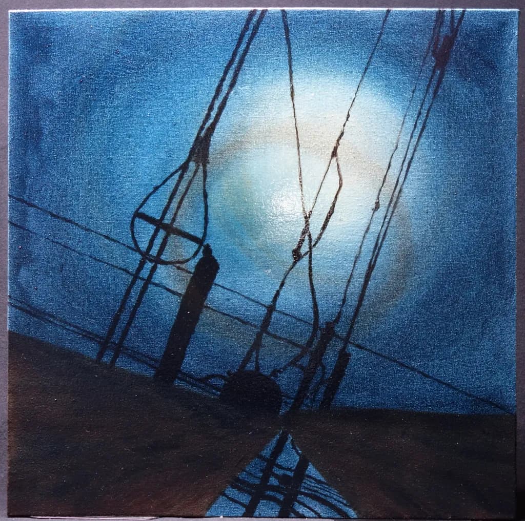 Electric Wires at Night