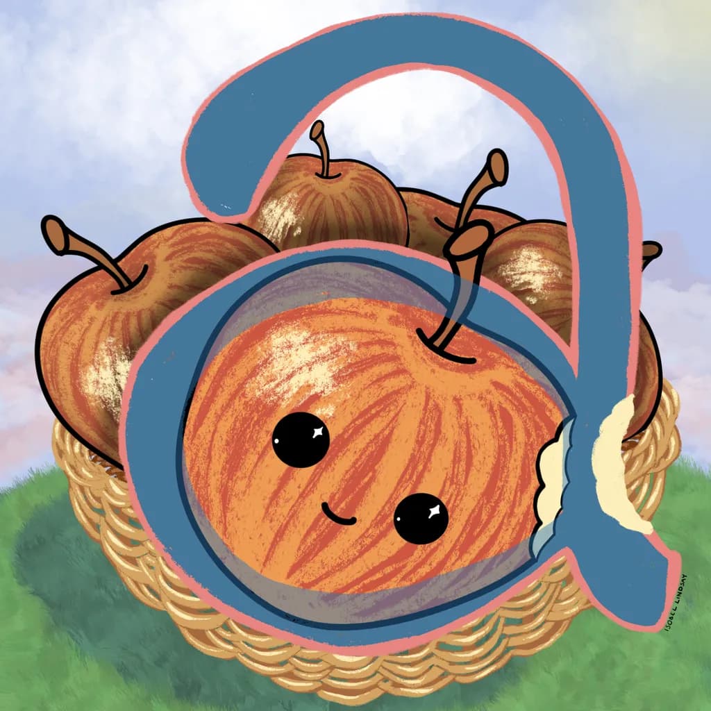 Smiling Apple Basket