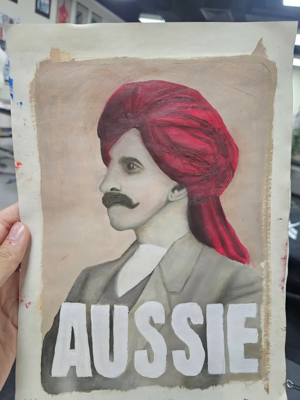 Aussie Portrait with Turban