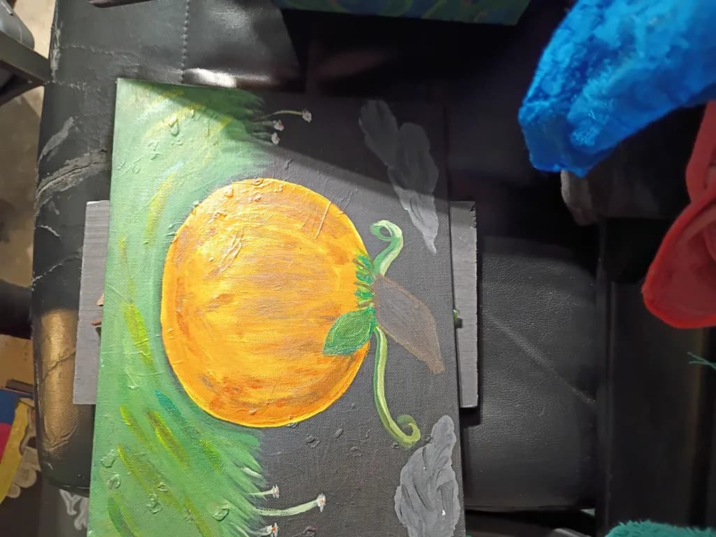 Golden Pumpkin Still Life