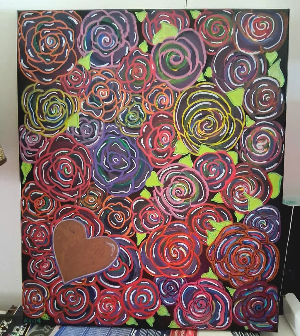 Heart Among Roses