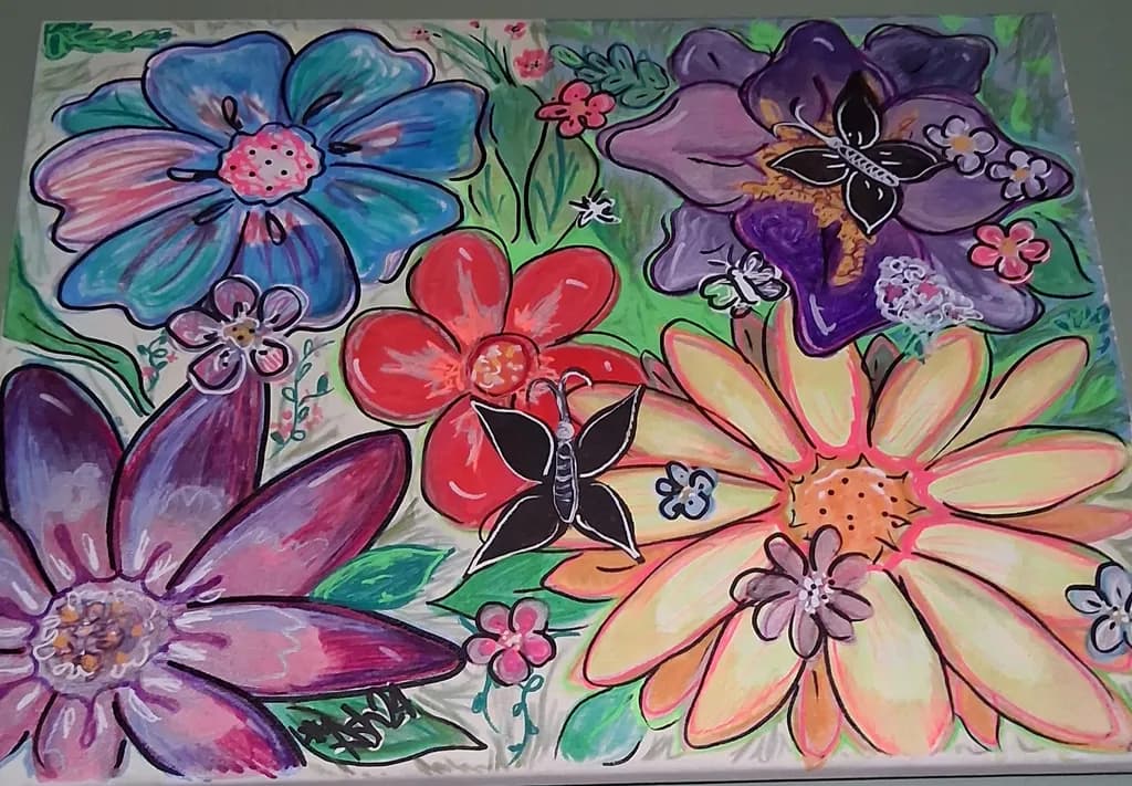 Floral Butterfly Canvas