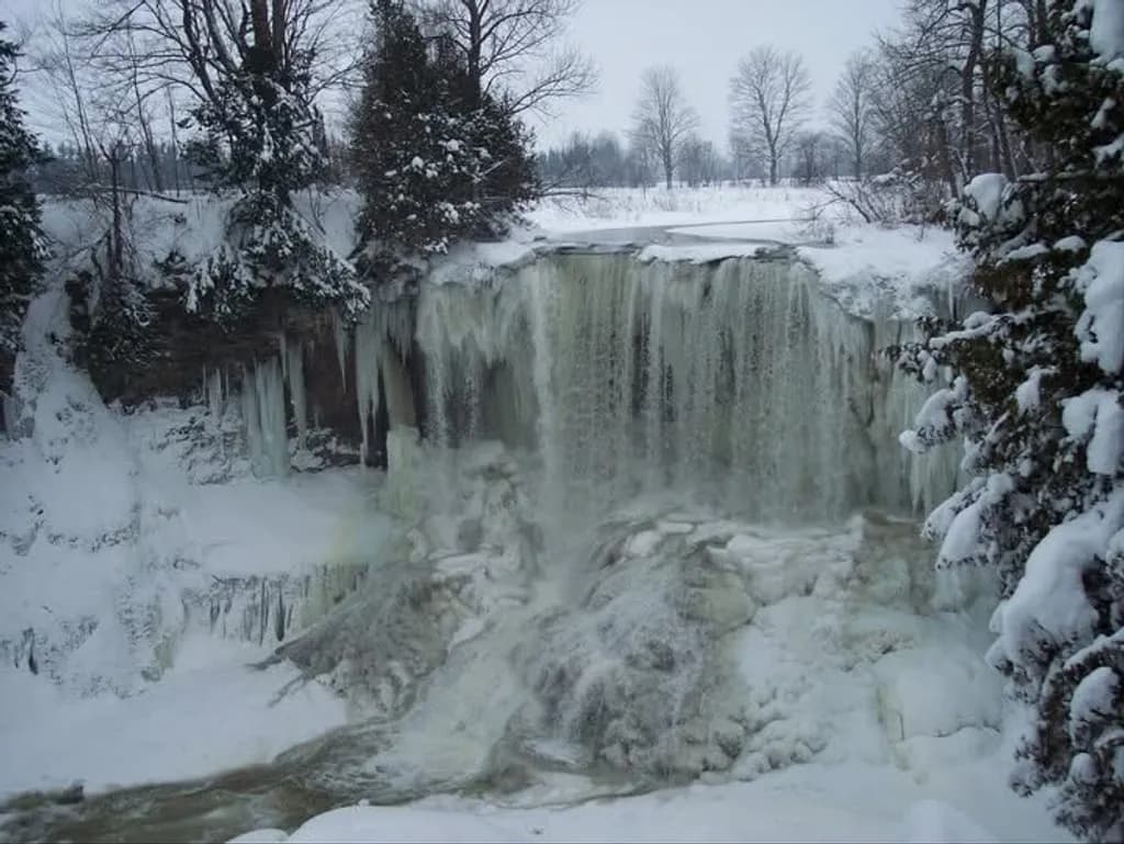 Frozen Winter Waterfall