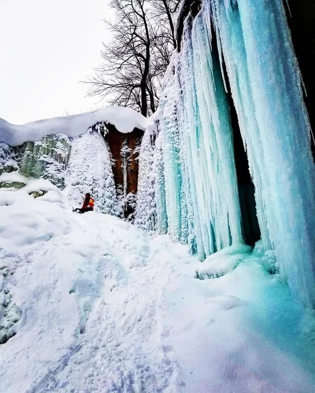 Frozen Icefall Landscape