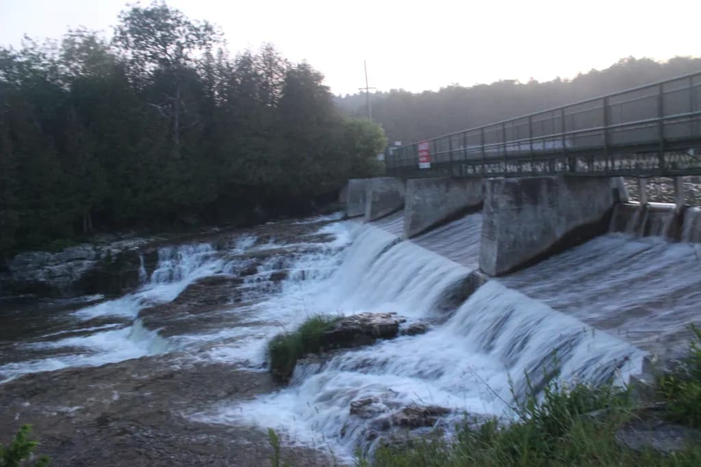 River Dam Waterfall