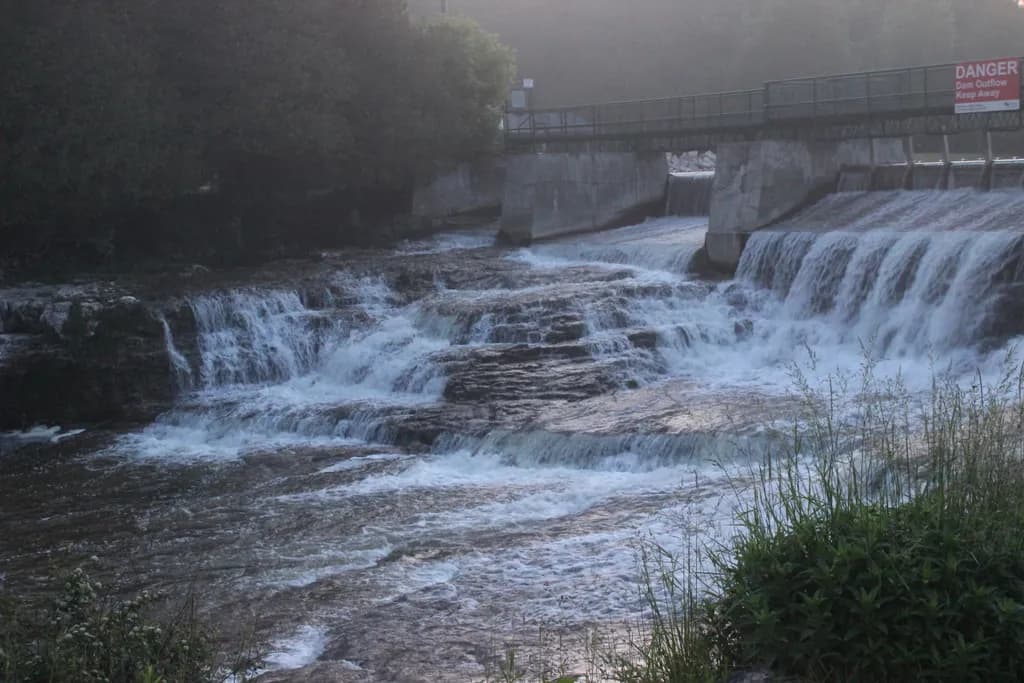 River Dam Waterfall