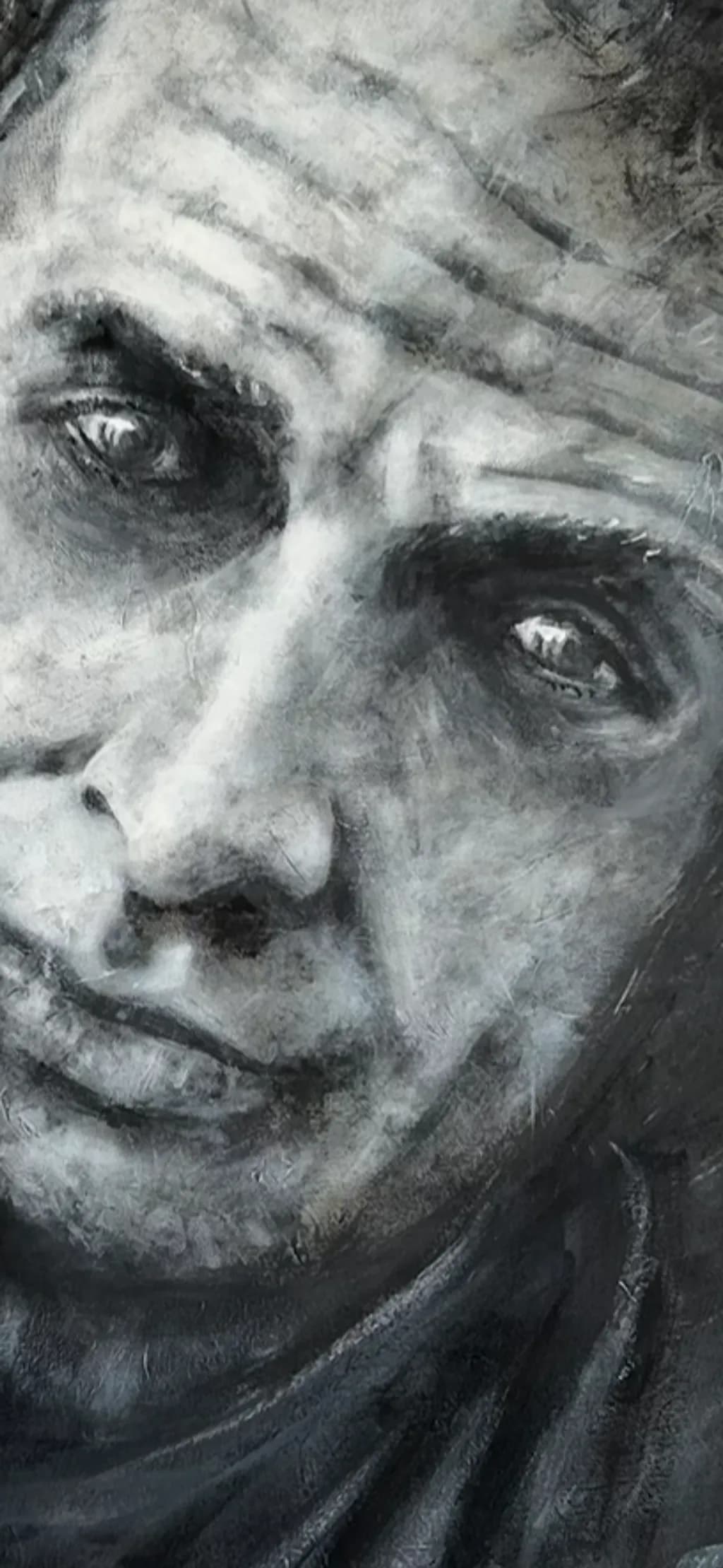 Weathered Face Reflection