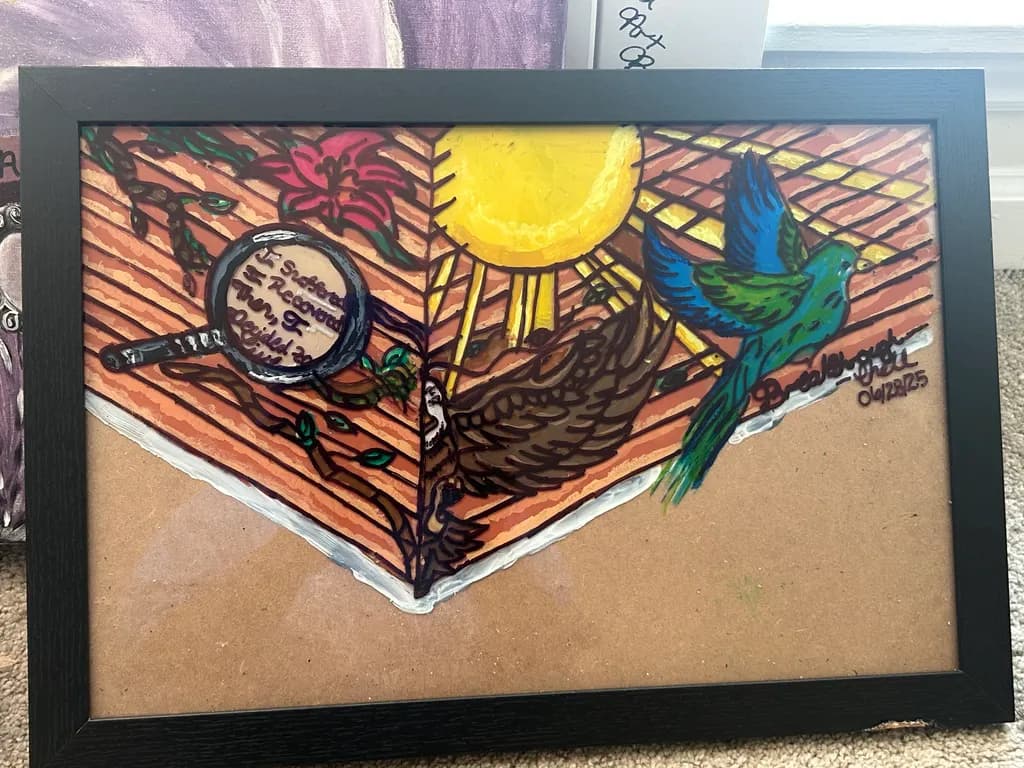 Sunlit Roof Birds