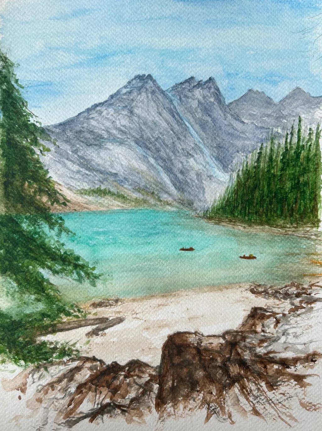 Turquoise Mountain Lake