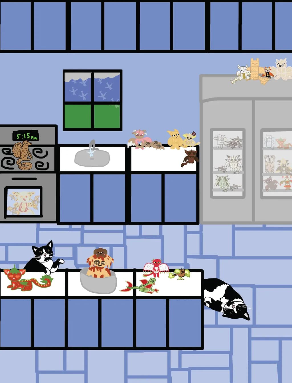 Kitchen Cats and Creatures