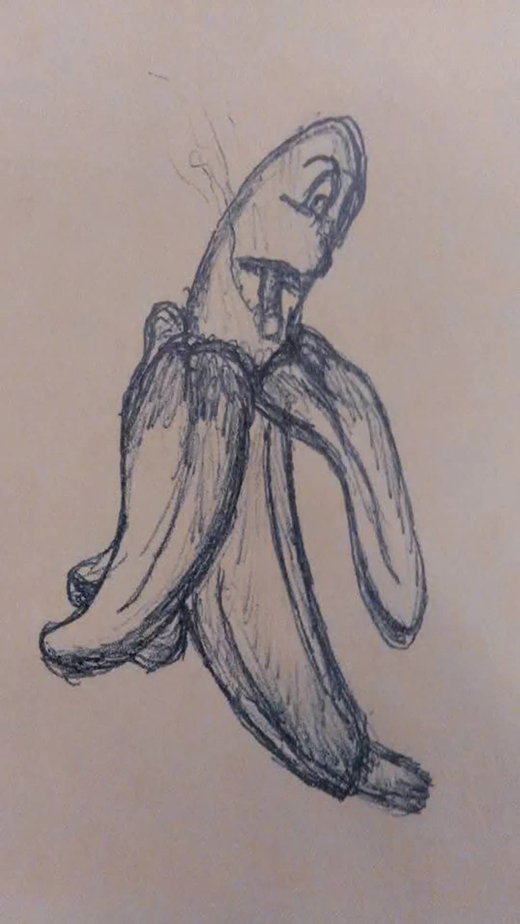 Peeling Banana Sketch
