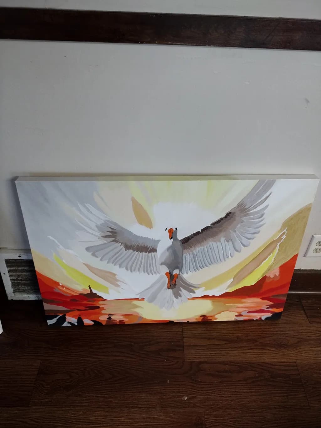 Seagull Sunset Flight