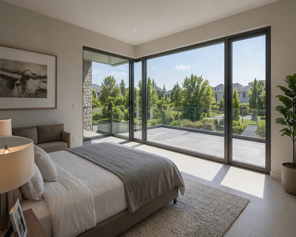 Bedroom with Garden View