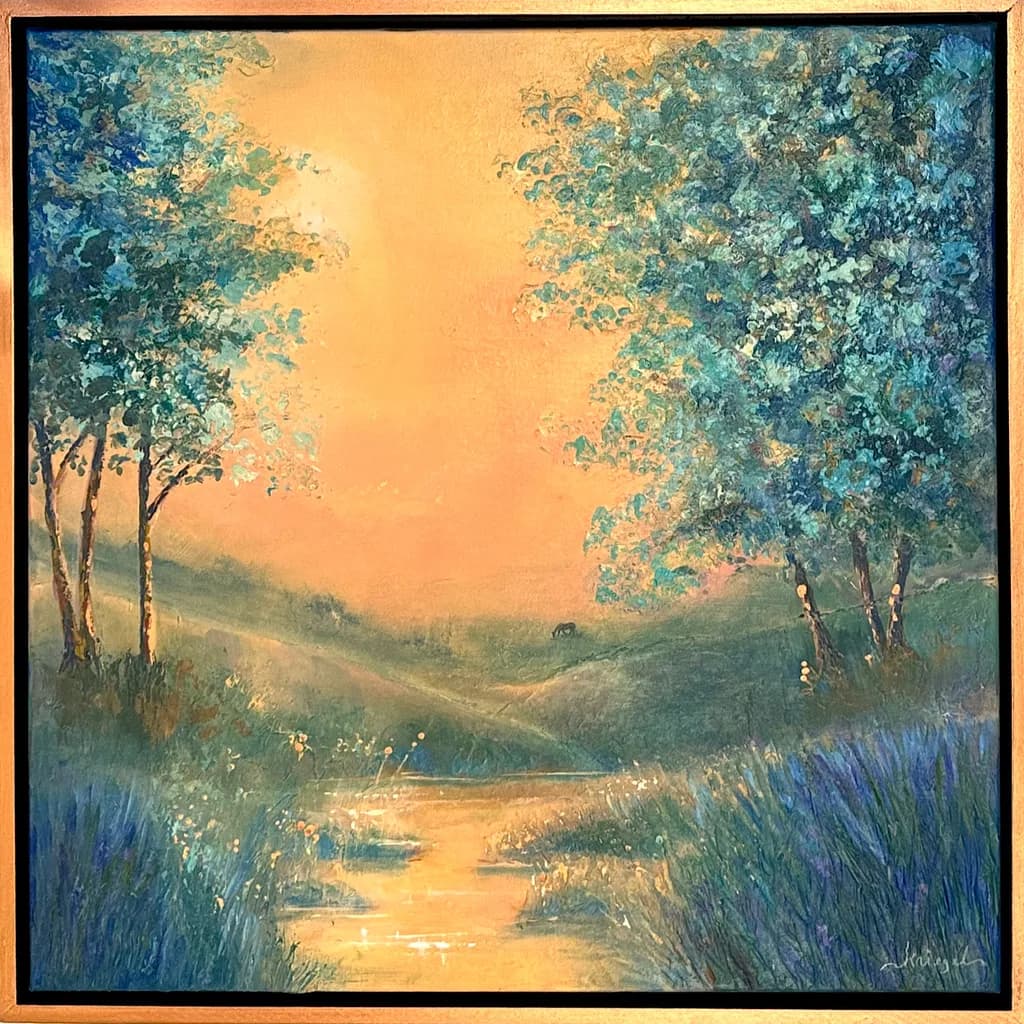 Sunset Stream Landscape