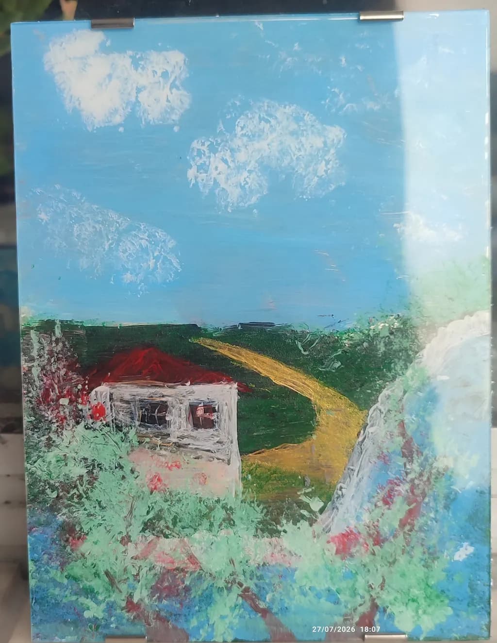 Countryside Path and Cottage