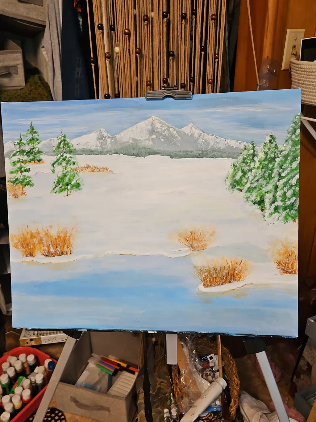 Snowy Mountain Landscape