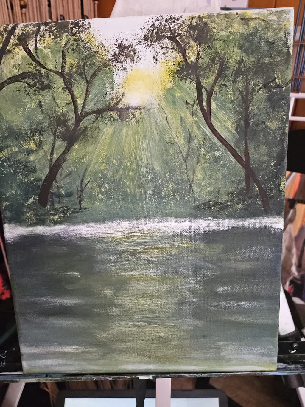 Sunlit Forest River
