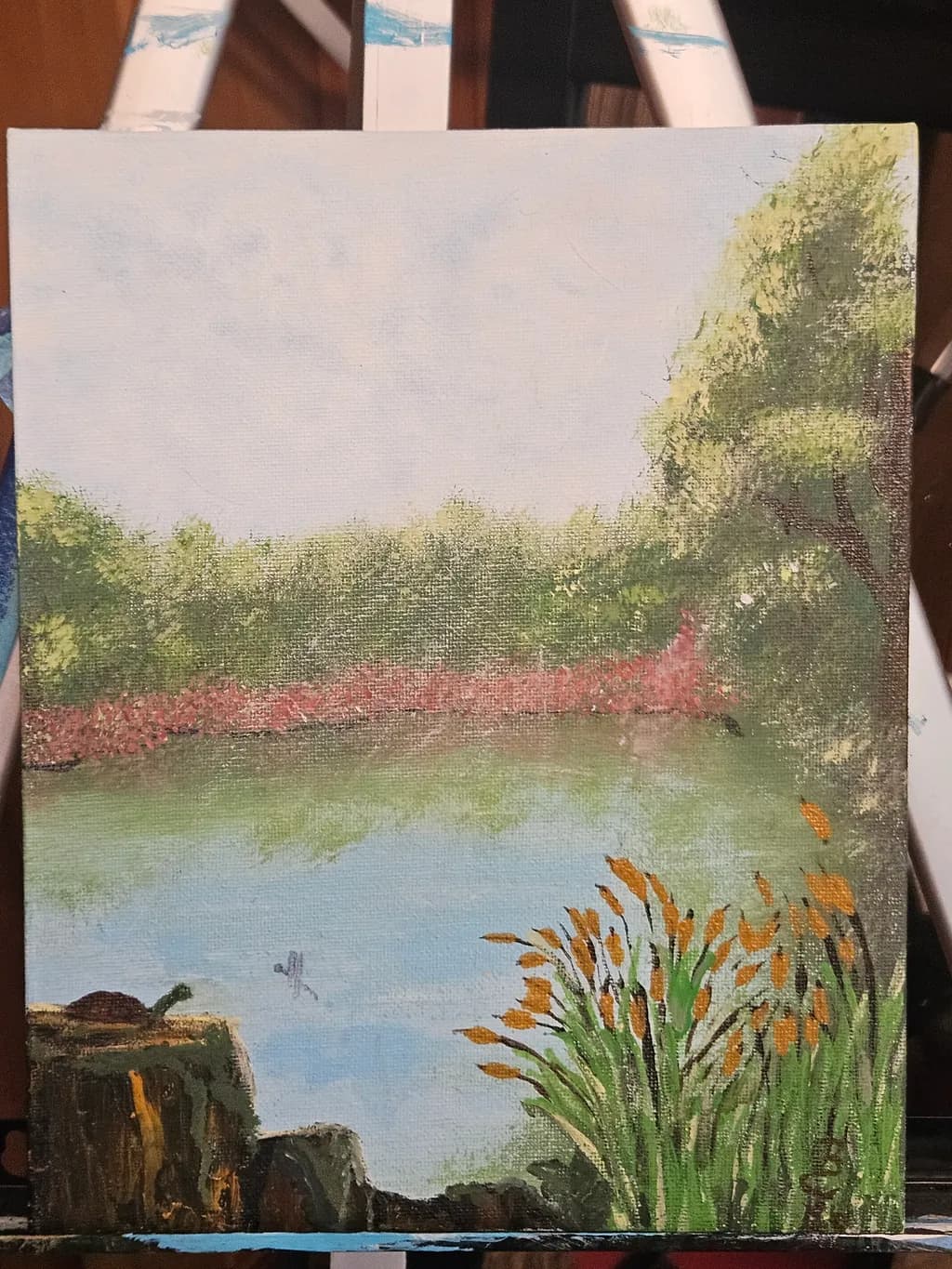 Pond with Reeds
