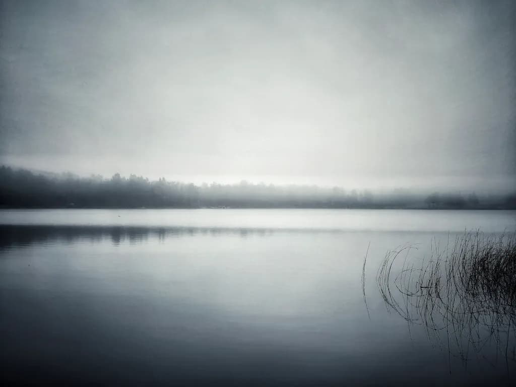 Quiet Misty Lake