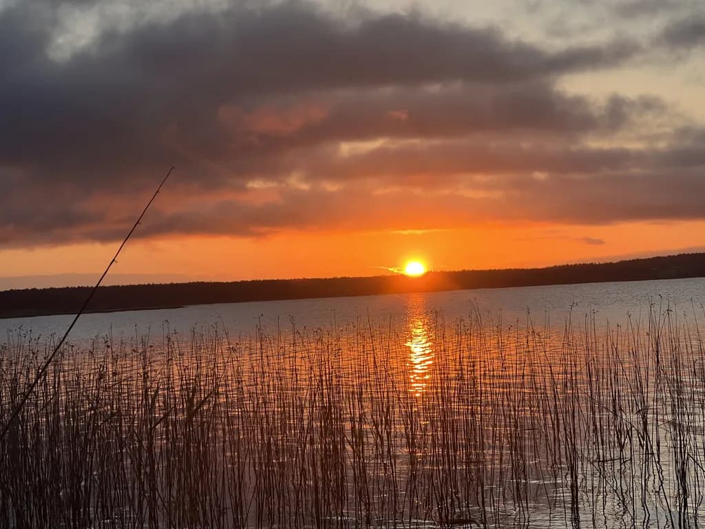 Lake Sunset Reflection
