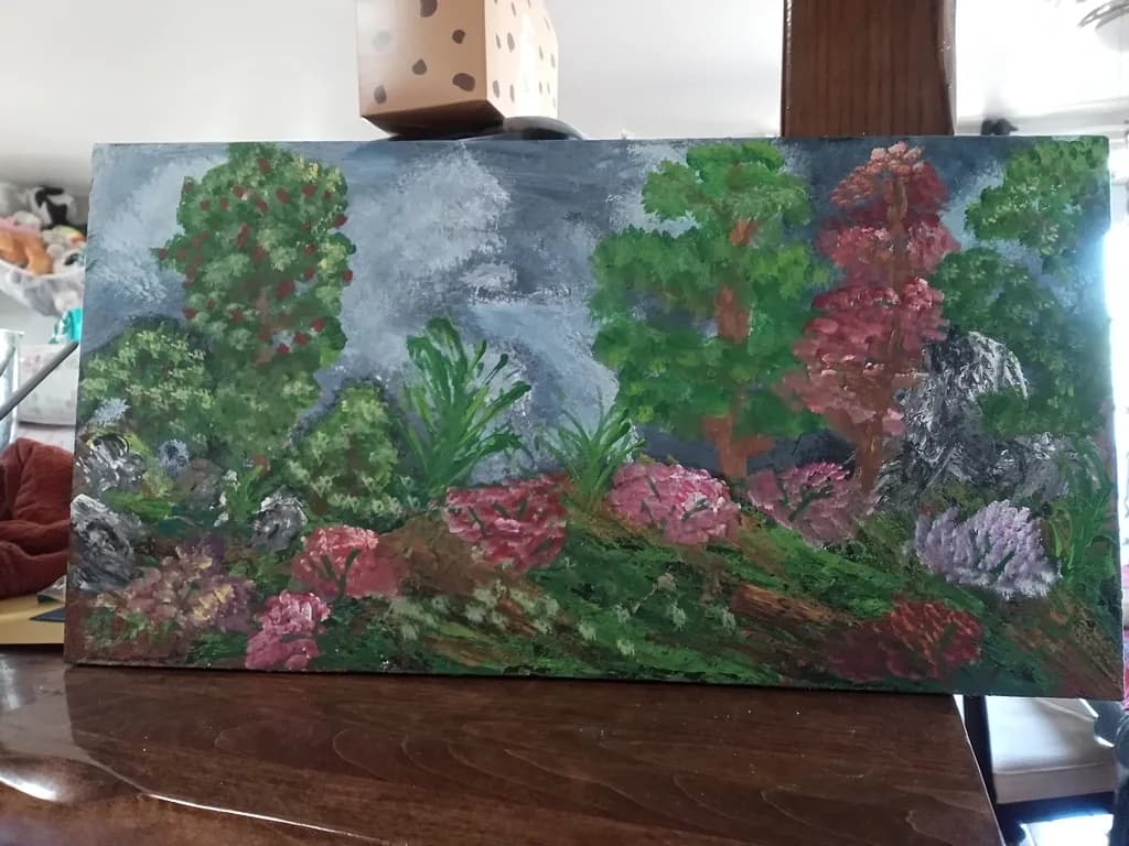 Forest Garden Scene