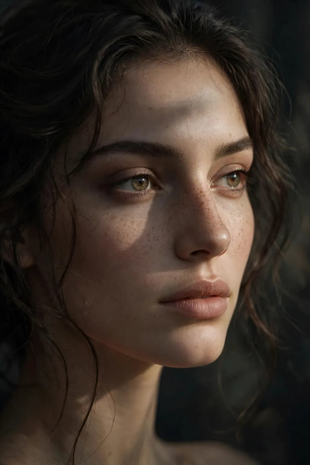 Moody Portrait Eyes Open