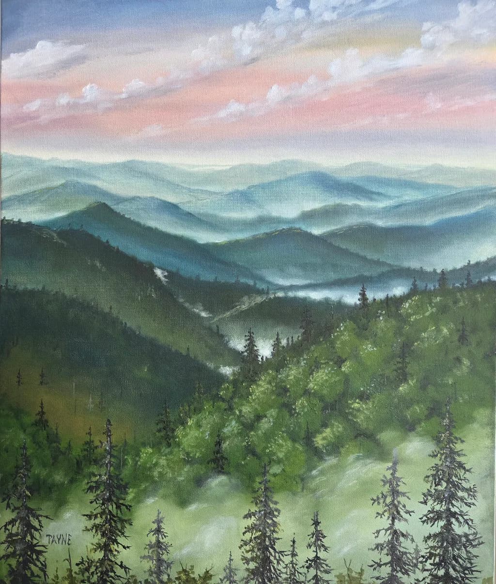 Misty Mountain Range