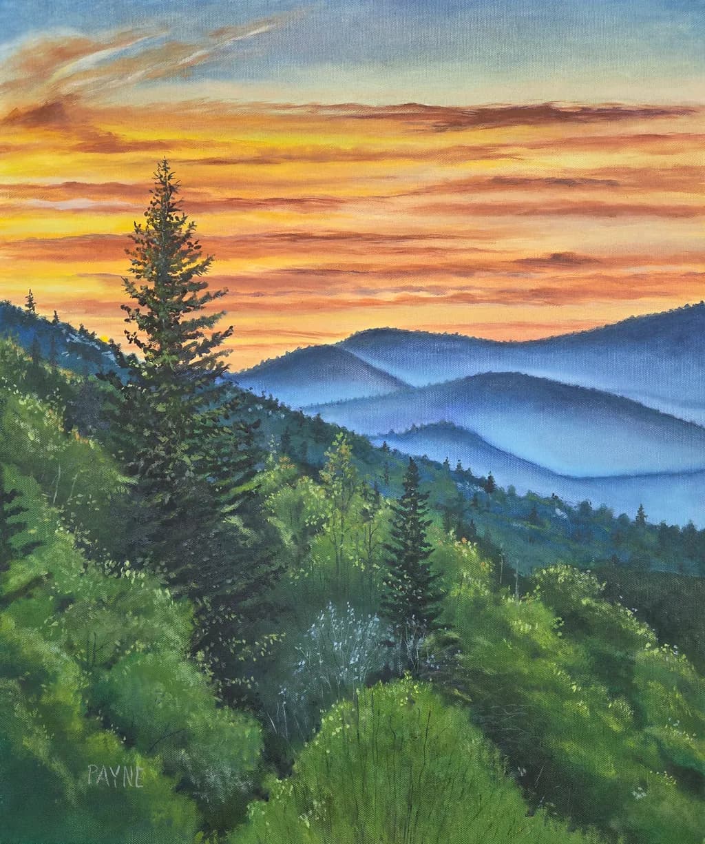 Mountain Sunrise View