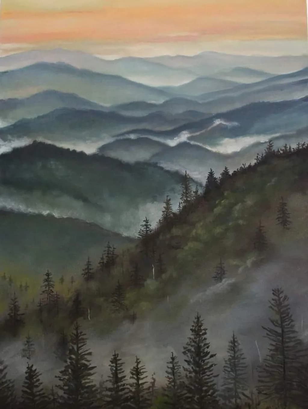 Misty Mountain Layers